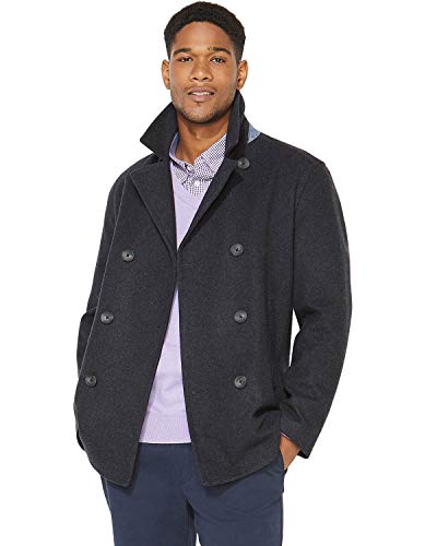 Nautica Wool Melton Peacoat Charcoal XL