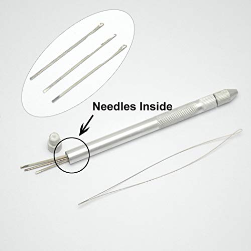 Luwigs 1 Set Hair Extension Tools Aluminum Ventilating Holder And Needles Kit (Holder And Needles Kit, One Set) #TOP4