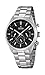 Price comparison product image Festina Men's Quartz Watch with Black Dial Chronograph Display and Silver Stainless Steel Bracelet F16820/4
