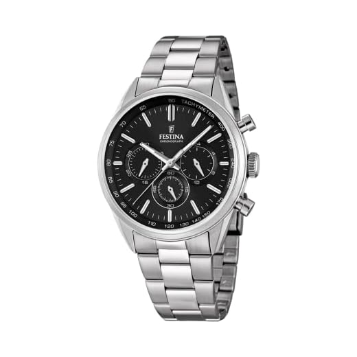 FESTINA Reloj Cronógrafo para Hombre de Cuarzo con Correa en Acero Inoxidable F16820/4
