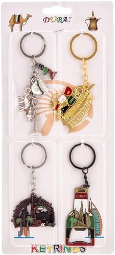 4Pcs Dubai Keychain