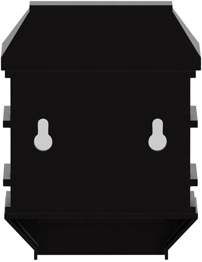 Pemberly Row Solar Powered Wall Mount LED Lights, 3.5"W x 2.5"D x 4.5"H, ABS Plastic and Polypropylene, Brown Finish, Set of 6, 8 Lumen Lantern Style Lights for Decks, Fences, Stairs, Exterior Walls