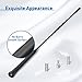 Eightwood Car Antenna Replacement 16 inch (Only for Roof-Mounted), AM FM Universal Roof Mount Car Radio Antenna Mast, Flexible Rubber Antennae with M4 M5 M6 Threaded Adapter