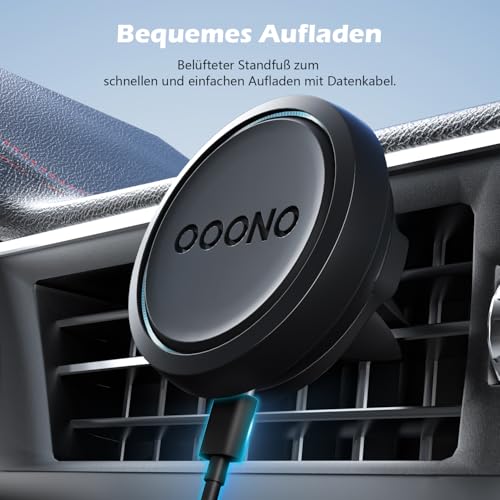 ALAFLY Magnetische Lüftungsgitter Halterung für OOONO CO-Driver NO2 [für Lüftungsöffnungen], perfekte Passform mit originalgetreuen Magneten, Geeignet für alle Autos