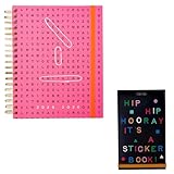 ban.do 17-Month Large Daily and Weekly Planner Dated August 2025 - December 2026 Agenda in Word Search Bundle with Assorted Sticker Book, Issue 11