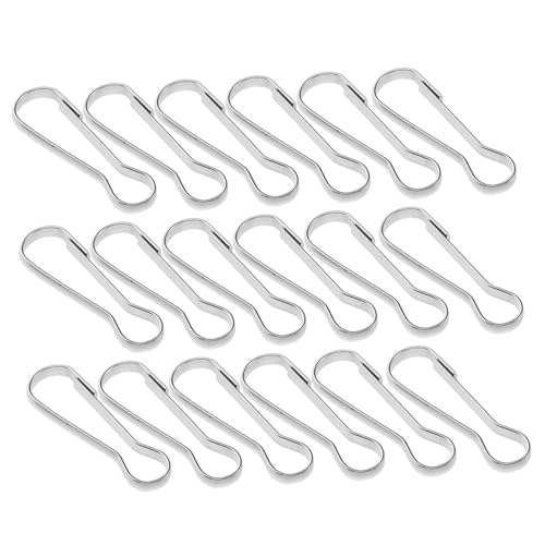 Didiseaon DIY Craft Essentials: 100pcs Stainless Steel Snap Hooks Buckles for Keychains Metal Lanyard Clasps Badge Holders Clamp Hooks