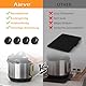 Aieve 8 STK.Gleitbrett für Küchengeräte Unsichtbares Selbstklebend kompatibel mit Thermomix, Kaffeevollautomaten Heißluftfritteuse, Küchen Zubehöre, Für Küchenmaschinen leicht zu verschieben (Schwarz)