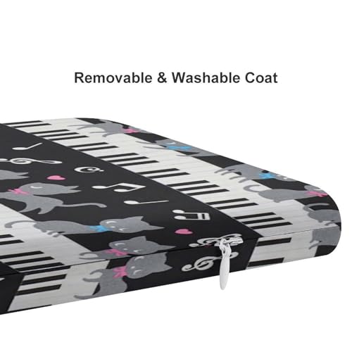 Coussin de siège en mousse à mémoire de forme premium Music Cat - 5