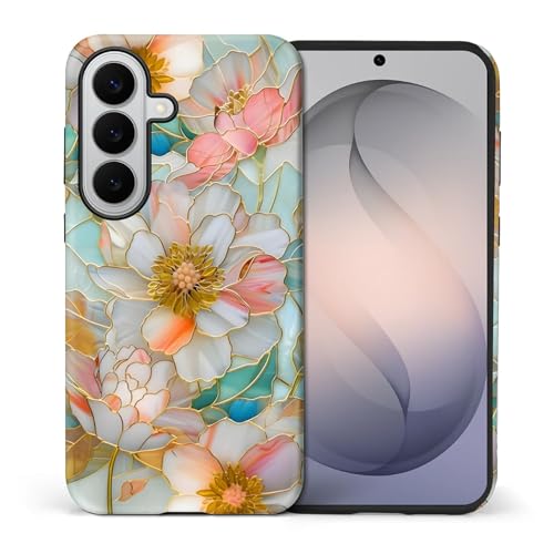 Coque Samsung S26+ floral vitrail doré pour accessoiriser vos tenues d'été