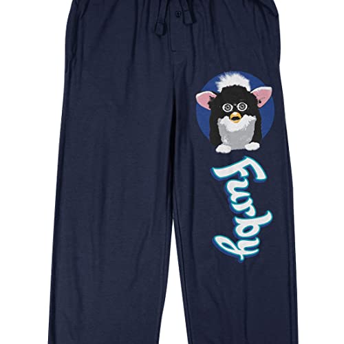 Furby Men's Navy Blue Graphic Sleep Pants2