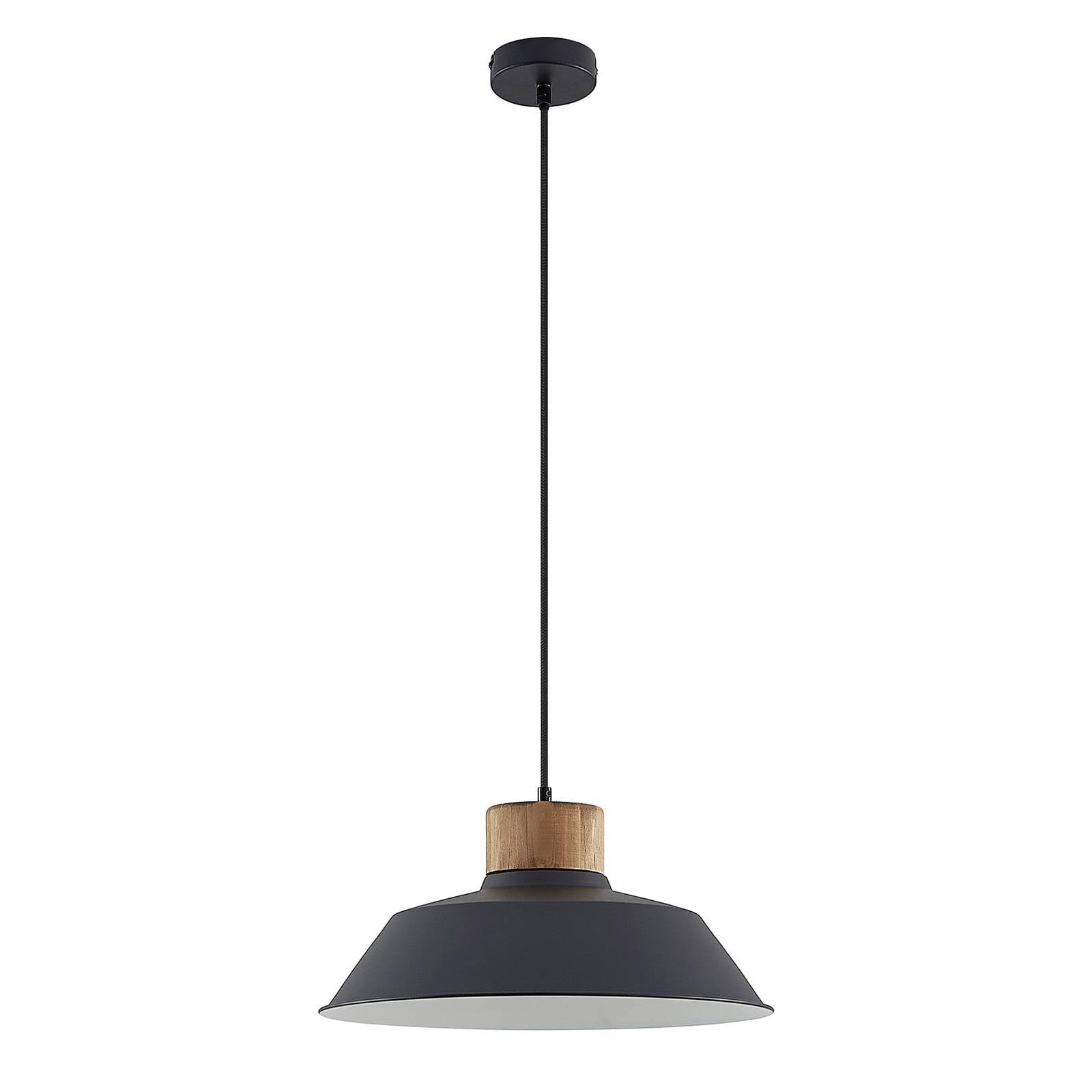 Lindby Pendelleuchte Nefeli (Retro, Vintage Antik) in Schwarz aus Metall (1 flammig E27) - Deckenlampe Esstischlampe Hängelampe Hängeleuchte Wohnzimmerleuchte