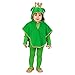 Widmann - Costume da rana in peluche, poncho con cappuccio, per carnevale, feste a tema