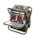 Yuefensu Taburete de Pesca Plegado 3 en 1 Taburete de Taburete Taburete Plegable con Bolsa Caza Caza Pesca multifunción Camping Camping Asiento y Bolsa de Hielo Mochila Taburete Plegable