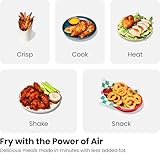 Chefman TurboFry Touch Dual Air Fryer, Maximize The Healthiest Meals With Double Basket Capacity, One-Touch Digital Controls And Shake Reminder For The Perfect Crispy And Low-Calorie Finish
