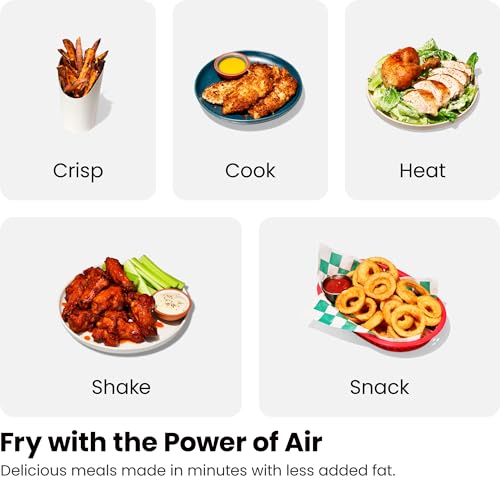 Chefman TurboFry Touch Dual Air Fryer - Double Basket Capacity & One-Touch Controls