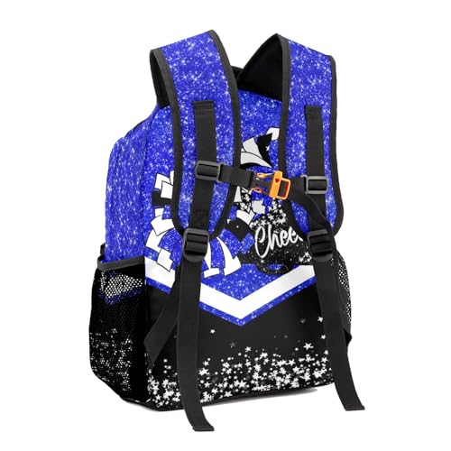 Personalized Blue Cheer Cheerleader Backpack Custom Cheerleading Bags for Casual Bookbag for School Season3