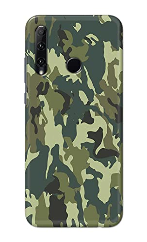 Image of PRINTFIDAA Printed Hard Back Cover Case for Honor 20i | Huawei P Smart+ Plus 2019 | Honor 10i Back Cover (Green Army Camouflage) -1803