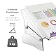 Fellowes Konzepthalter Clarity, höhenverstellbarer Vorlagenhalter für A4 und A3 Dokumente, ergonomischer Dokumentenhalter für das Büro, FIRA zertifiziert, Farbe: transparent