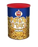 Better Made Potato Sticks 5oz Canister - Shoestring Potato Sticks - Gluten Free - Crunchy, Crispy Snack from Fresh Potatoes - Resealable Lid (Original, Single Can)