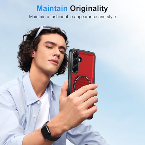 Coque Samsung A57 magnétique rotative avec anneau de support