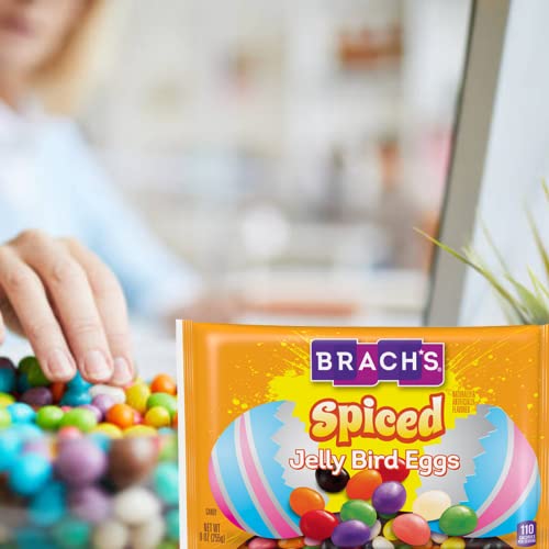 Spiced Jelly Bird Eggs Easter Candy Bundle. Includes Two-9 Oz Bags Of Brachs Spiced Jelly Bird Eggs Jelly Beans! Seven Jelly Bean Flavors In Each Bag! Comes With A Bellatavo Fridge Magnet! #TOP7