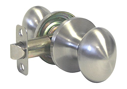 Satin Nickel Lock Door Oval Egg Shaped Style Knob Handle Entry/Privacy/Passage/Dummy/Deadbolt 6093DC (Passage Hall and Closet (No Lock)) Satin Nickel Lock Door Oval Egg Shaped Style Knob Handle Entry/Privacy/Passage/Dummy/Deadbolt 6093DC (Passage Hall and Closet (No Lock))