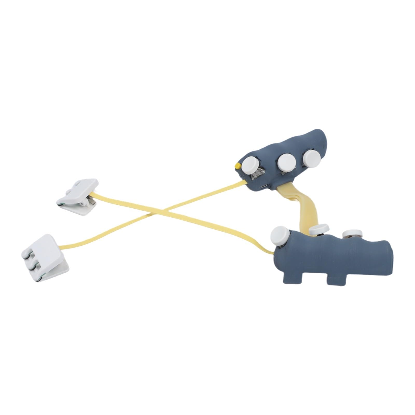 Lecreatekit Pulsanti per controller di gioco a sei dita per tablet, iPad, trigger di gioco mobile in ABS con 8 10 controllo a dita, chiavi sparatutto nere per PUBG COD (15x10x5cm)