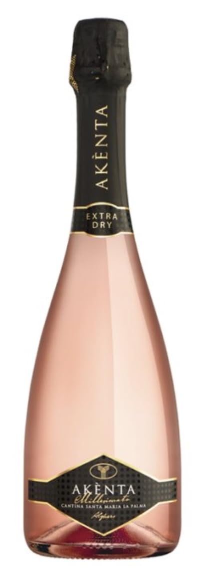 Slow Sardinia - Akènta Rosè Cagnulari I.G.T., 2 bottiglie da 75cl, Perlage fine e persistente, Spumante da vitigno Cagnulari, Ottimo aperitivo, Cantina Santa Maria la Palma Alghero