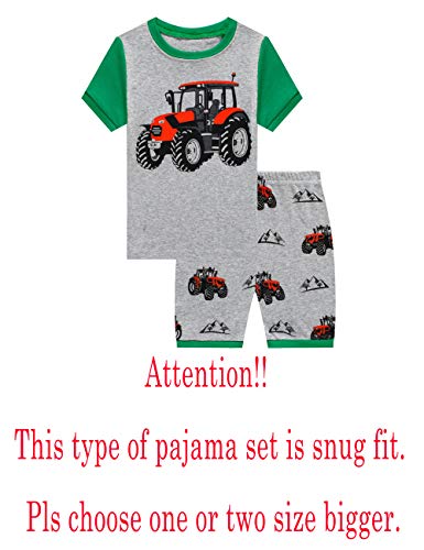 Image of KikizYe Little Big Boys Long Sleeve Pajama Sets 100% Cotton Pjs