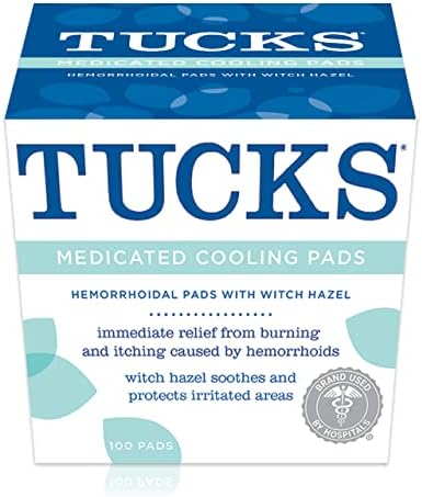 Tucks Medicated Cooling Pads - 100 ct, Pack of 4