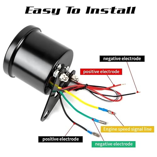 Image of MIKANIX Motorcycle Analog RPM Speedometer With LED Backlight Universal For All Bikes