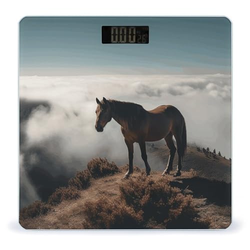 Báscula digital para baño con vidrio templado 26x26 cm miniatura 1