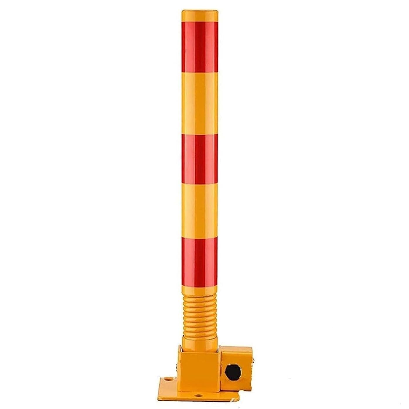 MOKLYF Industrial Delineator Post Parking Post Car Parking Space Lock Bollard,Lockable Fold Down Car Parking Barrier Post