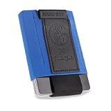 Jaimie Jacobs FC Schalke 04 X Nano Boy Mini Wallet kleine Geldbörse aus Textil dünner Geldbeutel mit Zugband Kartenhalter S04 Fanartikel (Königsblau)