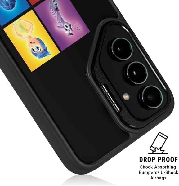 Skinit Kickstand Phone Case Compatible with Galaxy S25 - Officially Licensed Disney Inside Out Character Portraits Design