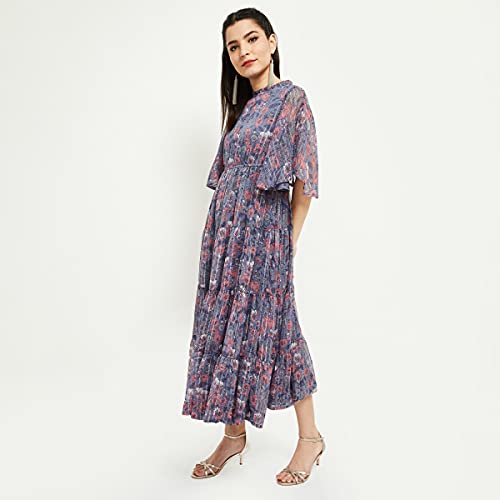 Image of Max Women's Printed Flared Sleeves A-line Dress