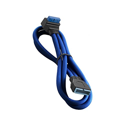 CableMod modmesh�E�p�x����USB 3.0�g���q50 cm �u���[ CM-CAB-RIU3-N50KB-R