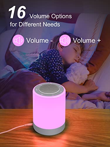Yydskit White Noise Machine Baby With Touch Night Light, Sound Machine For Sleeping With 32 Soothing Sounds,Plug In, Auto-Off Timer For Kids Adults Sleeping, Relaxing, Noise Cancelling #TOP5