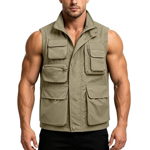 Chaleco de secado rápido para hombre ideal para senderismo y viajes activos