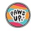 Paws Up Paw Cleaning Towel for Dogs removes mud Dirt Grass Sand allergens Machine Washable Microfiber Also Great for a Quick Dry Puppy Bath Towel with Two Hand Pockets for Control. 25.5” X 9” Blue