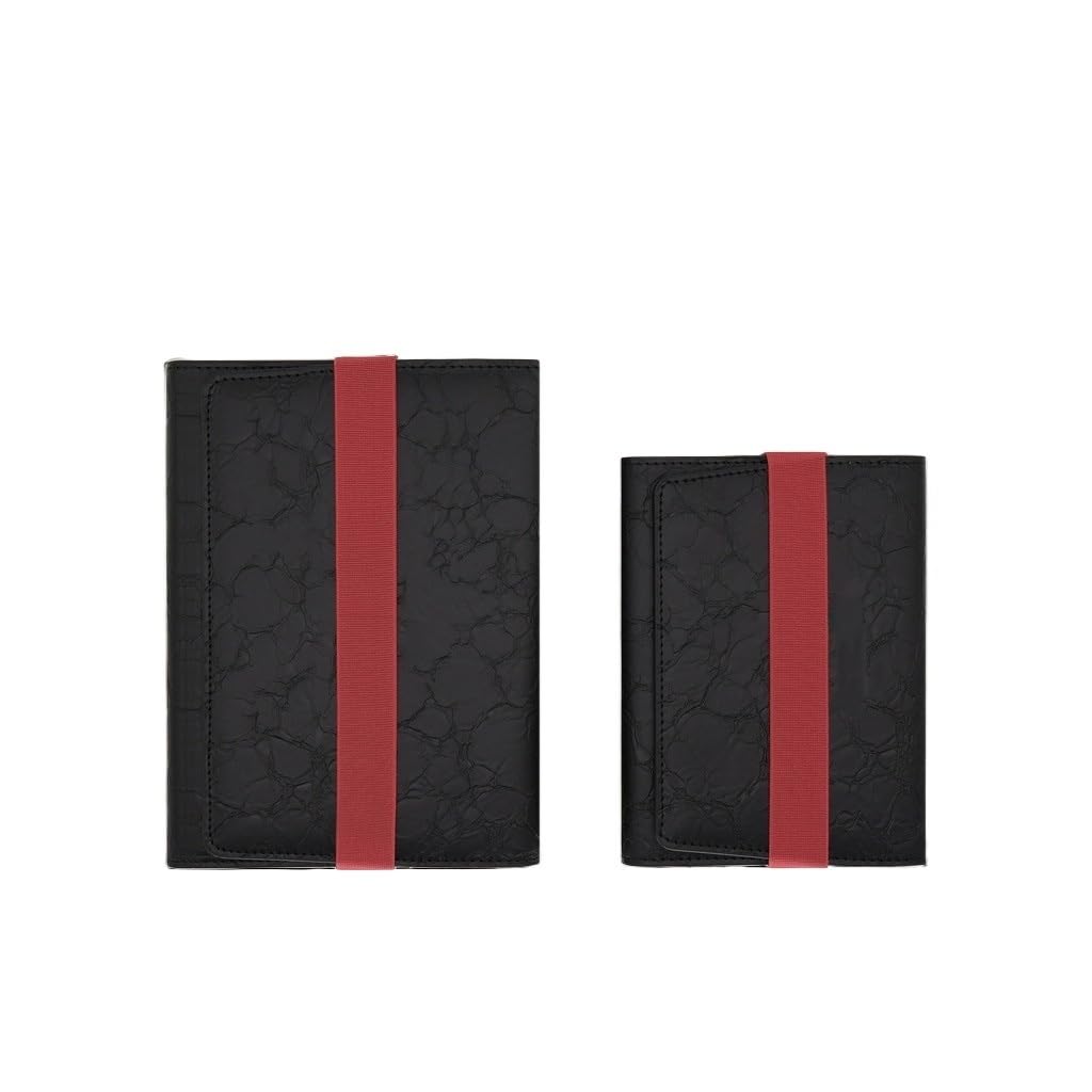 CXBDDF Notizbuch, A5, kontrastierende Farben, dreifach gefaltet, lose Blätter, Geschäftsgeschenk, 14 x 18 cm