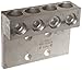 Morris Products 90880 Mechanical Lug, Four Conductors, Four Hole Mount, Aluminum, 1000 AWG, 1000mcm - 500mcm Wire Range