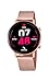 LOTUS Reloj Inteligente Mujer - Smartwatch de Acero Inoxidable Rosa - Resistente al Agua IP65 - Control Música, Cuenta Pasos y Calorías, Teléfono, Deportes, Frecuencia Cardíaca, Monitor Sueño 50042/1