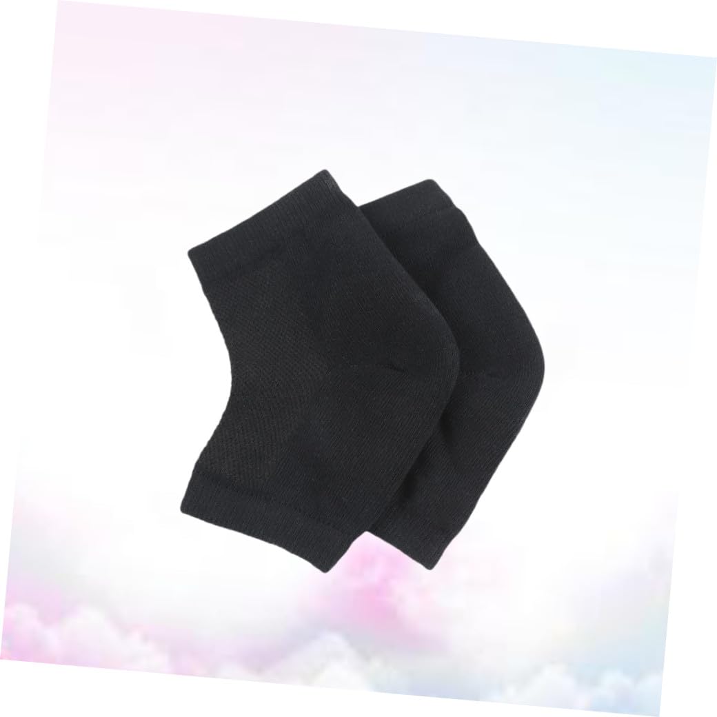 Healeved 9stücke Gel Fersenschutzsocken Für Trockene Rissige Haut Atmungsaktive Feuchtigkeitsspendende Fersensocken Mit Offenem Zehenbereich Für Fußpflege Und Entspannung Schwarz