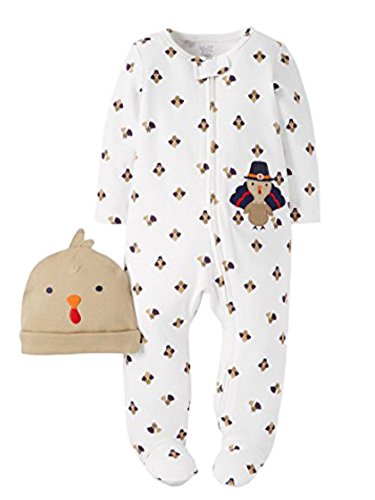 Just one you By Carter's Unisex Sleep-N-Play and Hat Set - Turkey