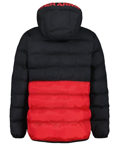Image of Under Armour Boys' Pronto Hooded Puffer Jacket, Lightweight & Water Repellent