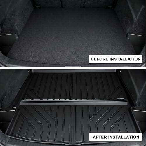 WAYIDSS Floor Mats & Trunk Mat for Nissan Rogue 2026 2025 2024 2023 2022 2021 (NOT for Rogue Sport),TPE All Weather Protection 1st & 2nd Row Car Floor Liners Front & Cargo Liners Accessories — view 3