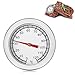 Produktbild Colexy BBQ Thermometer, Grillthermometer Analog Bimetall Edelstahl 0-120°C zur Garraumtemperaturmessung für Grillen, Backen, Smoker, Ofen und Räucherofen, Silber, Ø 52 x H 58 mm, Grillzubehör