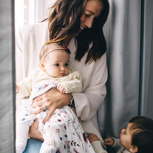 Image of Little Unicorn - Fairy Gardens Deluxe Swaddle | Single | 100% Rayon Muslin from Bamboo | Super Soft | Newborns and Infants | Large 47 inch x 47 inch | Machine Washable