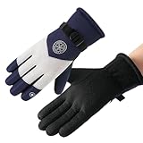 wqibq - Guantes de nieve, guantes de esquí, guantes calefactores con pantalla táctil, guantes de nieve calientes, cortavientos, guantes cálidos de invierno para esquí y ciclismo para mujeres y hombres